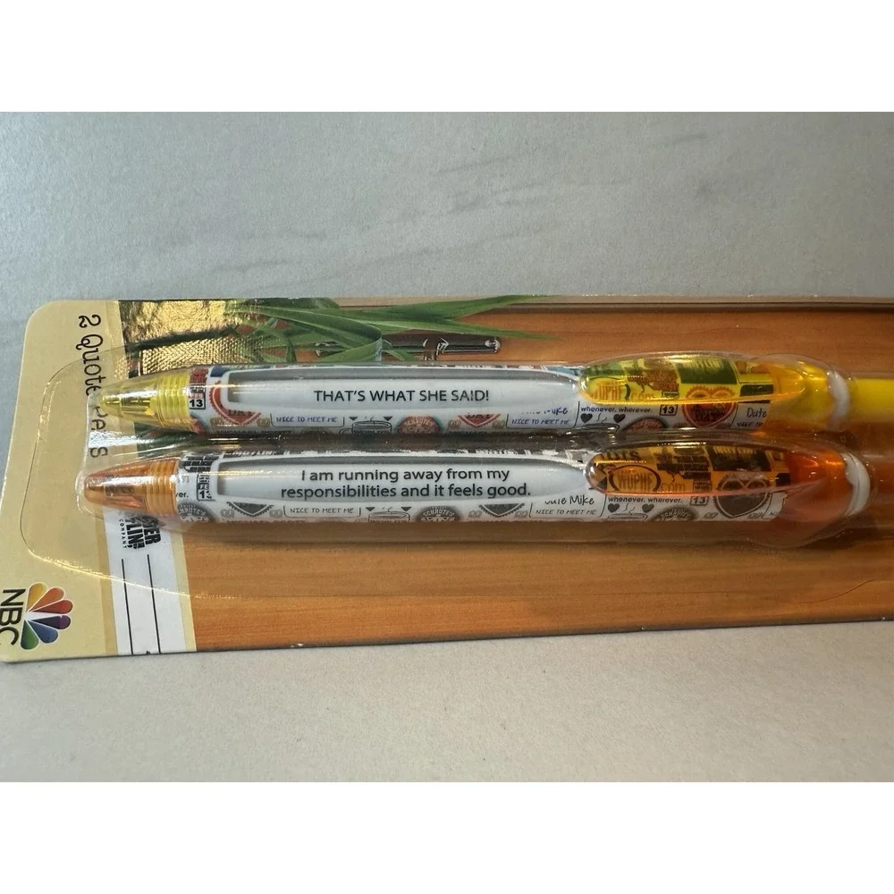 The Office NBC Quote Pens‎ Set of 2 New In Box